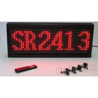 Affordable LED SR-2413 RED Indoor/Outdoor Programmable Sign, 13 x 32